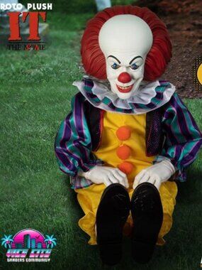 Mezco Toyz MDS Figures IT 1990 Miniseries 18" Pennywise Roto Plush Clown Doll